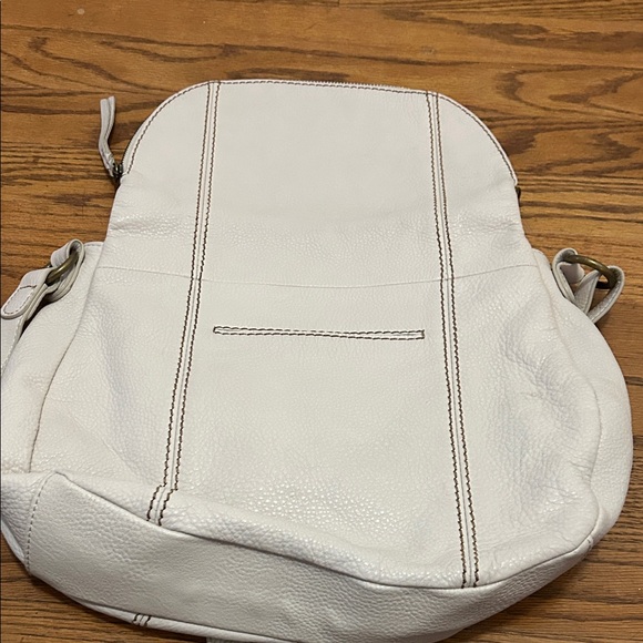 The Sak Deena Flap Elegant Cream Leather Crossbody - Picture 10 of 16